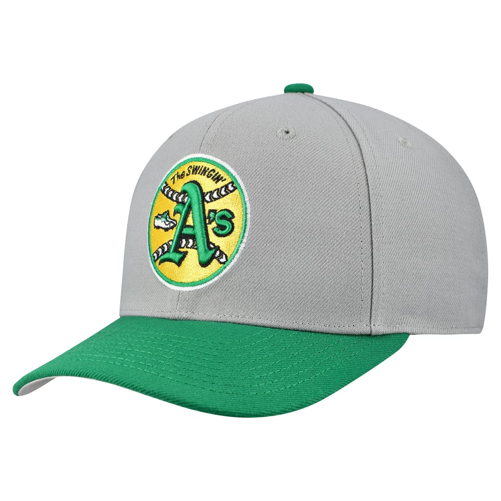  Oakland Athletics Mitchell & Ness Unisex Basic Coop Pro Adjustable Hat - Gray